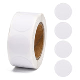 Globleland Self-Adhesive Blank Paper Gift Tag Stickers, Adhesive Labels, for Festive, Hoilday, Wedding Presents, White, Sticker: 25mm, about 500pcs/roll