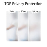 Globleland Static Cling Non-Adhesive Window Film, Glass Film Bathroom Door Glass Decoration, Window Film Privacy Covering, Clear, 30.5cm, about 2m/roll