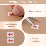 Globleland Waterproof PVC Arrow Self-Adhesive Stickers, for Products Inspection Defect Indicator, Rectangle, Red, 121x201x0.1mm, Sticker: 11.5x9x0.1mm, about 220pcs/sheet, 50 sheets/bag