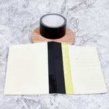 Globleland Polyethylene & Gauze Adhesive Tapes for Fixing Carpet, Bookbinding Repair Cloth Tape, Flat, Black, 48mm, 10m/roll, 2 rolls/set