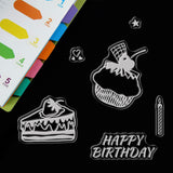 Globleland Birthday Acrylic Stamps, for DIY Scrapbooking, Photo Album Decorative, Cards Making, Stamp Sheets, Mixed Patterns, 16x11x0.3cm, 9sheets/set