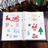 Globleland 9 Sheets 9 Style Festival & Animal & Word Pattern PVC Plastic Stamps, for DIY Scrapbooking, Photo Album Decorative, Cards Making, Stamp Sheets, Mixed Patterns, 16x11x0.3cm, 1 sheet/style