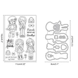 Girl Pattern Dies and Stamps Set