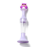Globleland Standable Vase Plastic Diamond Painting Point Drill Pen, Able to Hold Diamond, Diamond Painting Tools, with Owl Ornament, Purple, 115x40mm, Inner Diameter: 20.5mm, Hole: 1.8mm, 5pc/Pack