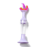 Globleland Standable Vase Plastic Diamond Painting Point Drill Pen, Able to Hold Diamond, Diamond Painting Tools, with Dolphin Ornament, Purple, 145x40mm, Inner Diameter: 20.5mm, Hole: 1.8mm, 5pc/Pack