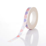 Globleland Heart DIY Scrapbook Decorative Paper Tapes, Adhesive Tapes, Colorful, 8mm, 10m/roll