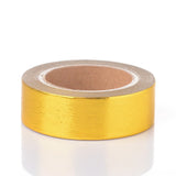 Globleland DIY Scrapbook Decorative Paper Tapes, Adhesive Tapes, Gold, 15mm, 10m/roll