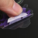 Globleland 40Pcs PET Adhesive Waterproof Stickers Set, for DIY Scrapbook Tumbler , Flower Pattern, 8.1~10x2~5.8x0.015cm, 40pcs/bag, 5Bag/Set