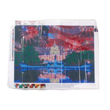 Globleland DIY American Independence Day Theme Diamond Painting Kits, Including 1Pcs Canvas Cloth, 22 Bags Resin Rhinestones, 1Pc Diamond Sticky Pen, 1Pc Tray Plate, Colorful, 2Set/Pack