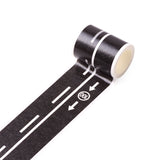 Globleland DIY Scrapbook Pulled Decorative Paper Tapes, Adhesive Tapes, Black, 48mm, 5m/roll