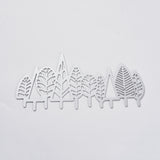 GLOBLELAND Carbon Steel Cutting Dies Stencils, for DIY Scrapbooking/Photo Album, Decorative Embossing DIY Paper Card, Tree, Matte Platinum Color, 6.1x13.5cm