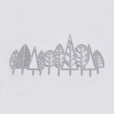 GLOBLELAND Carbon Steel Cutting Dies Stencils, for DIY Scrapbooking/Photo Album, Decorative Embossing DIY Paper Card, Tree, Matte Platinum Color, 6.1x13.5cm