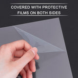 20Sheet Clear Plexiglass Sheet Panel Rectangle Perspex Transparent Acrylic Board PMMA Silce Moisture-Proof Plastic Board - A4 Size