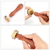 Round Pattern Ice Stamp Wood Handle Wax Seal Stamp