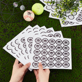 Globleland 26 Sheets 2 Styles PVC Plastic Waterproof Stickers, Dot Round Self-adhesive Decals, for Helmet, Laptop, Cup, Suitcase Decor, Skull Pattern, 195x195mm, 25pcs/sheet, 13 sheets/style, 1Set/Set