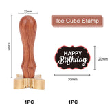 Birthday Themed Pattern Ice Stamp Wood Handle Wax Seal Stamp