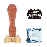 Birthday Themed Pattern Ice Stamp Wood Handle Wax Seal Stamp