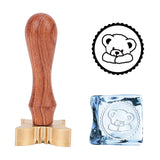 Bear Pattern Ice Stamp Wood Handle Wax Seal Stamp