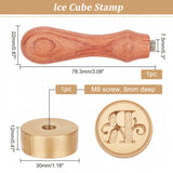 Letter.R Ice Stamp Wood Handle Wax Seal Stamp