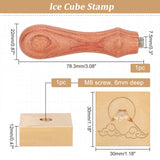Mountain Pattern Ice Stamp Wood Handle Wax Seal Stamp