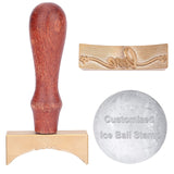 Mixed Patterns Ice Stamp Wood Handle Wax Seal Stamp