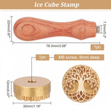 Tree Pattern Ice Stamp Wood Handle Wax Seal Stamp