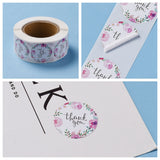 Globleland 1 Inch Thank You Stickers, Adhesive Roll Sticker Labels, for Envelopes, Bubble Mailers and Bags, Colorful, 25mm, 500pcs/roll, 5Roll/Set