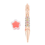 Globleland 5D Queen Mace Resin Diamond Painting Point Drill Pen, Craft Accessories Embroidery Tool, with Plum Blossom Glue Clay, Beige, 13.5x1.5cm, Inner Diameter: 0.2cm, 3Set/Pack