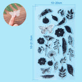 Globleland 15 Sheets Clear Stamps Silicone Transparent Stamp Seal for Cards Making DIY Scrapbooking Photo Card Album Decoration