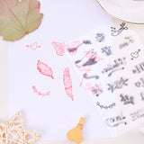 Globleland 15 Sheets Clear Stamps Silicone Transparent Stamp Seal for Cards Making DIY Scrapbooking Photo Card Album Decoration