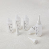 Globleland DIY Kits, Plastic Glue Bottle Tip Caps, with Double Head Nail Art Dotting Tool, White, Cap: 48x19mm, inner diameter: 15mm, about 50pcs/set
