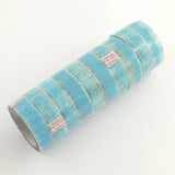 Globleland Self Adhesive DIY Scrapbook, Mixed Patterned, Light Sky Blue, 15mm, about 10m/roll, 10rolls/group