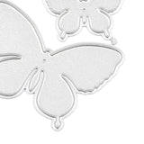 GLOBLELAND Butterfly Carbon Steel Cutting Dies Stencils, for DIY Scrapbooking/Photo Album, Decorative Embossing DIY Paper Card, Matte Platinum Color, 60x84x0.8mm