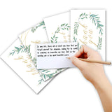 Globleland Thank You Theme Cards, for Birthday Thanksgiving Day, with Paper Envelopes, Rectangle with Leaf Pattern, Light Green, 10x15cm, 9pcs/set, 1set/bag