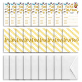 Globleland Invitation Cards, for Birthday Wedding Party, with Paper Envelopes, Rectangle with Mixed Pattern, Goldenrod, 15.2x10.1cm, 30sheets/set