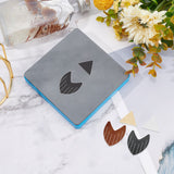Globleland 1 Pc Wood Cutting Dies, with Steel, for DIY Scrapbooking/Photo Album, Decorative Embossing DIY Paper Card, Leather Crafts Making, Triangle Pattern, 100x100x9mm