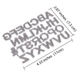 Globleland Frame Metal Cutting Dies Stencils, for DIY Scrapbooking/Photo Album, Decorative Embossing DIY Paper Card, Alphabet, Letter A~Z, 11x7.3x0.1cm, 26pcs/set, 2 sets