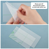 Transparent Acrylic Plates, Rectangle, Clear, 132x76.1~76.2x3mm