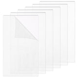Transparent Acrylic Plates, Rectangle, Clear, 132x76.1~76.2x3mm