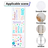 Globleland PVC Wall Decorate Stickers, Star & Plant & Word, Colorful, 875x284x0.2mm