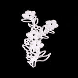 Globleland Flower Frame Metal Cutting Dies Stencils, for DIY Scrapbooking/Photo Album, Decorative Embossing DIY Paper Card, Matte Platinum, 9x5cm, 5pcs/set