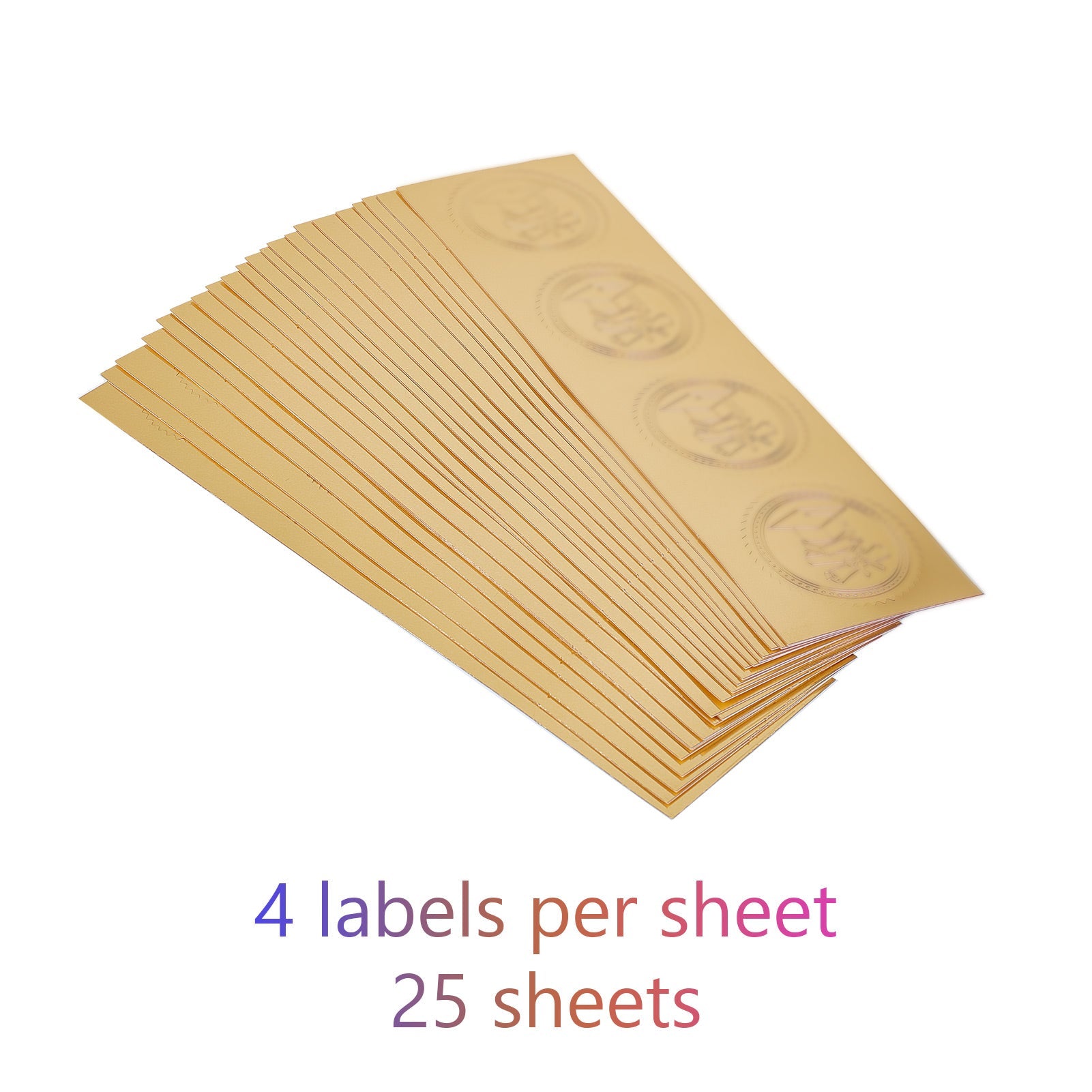 25-25-2000P Copper Plate Paper Self-adhesive Barcode Paper Sticker