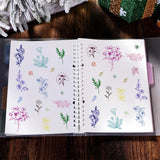 GLOBLELAND Plant Flower Clear Stamps Silicone Stamp Cards Bouquet Clear Silicone Stamp for Card Making Decoration and DIY Scrapbooking