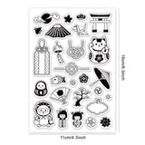 Globleland PVC Plastic Stamps, for DIY Scrapbooking, Photo Album Decorative, Cards Making, Stamp Sheets, Mixed Patterns, 16x11x0.3cm