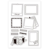 Globleland PVC Plastic Stamps, for DIY Scrapbooking, Photo Album Decorative, Cards Making, Stamp Sheets, Camera Pattern, 16x11x0.3cm