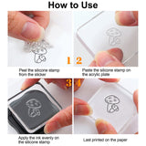 Spring Bunny Rabbits Clear Stamps Transparent Silicone Stamp Seal for Card Making Decoration and DIY Scrapbooking