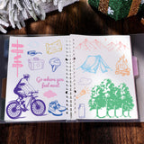 GLOBLELAND Cross Mountain Adventure Clear Stamps Transparent Silicone Stamp Seal for Card Making Decoration and DIY Scrapbooking