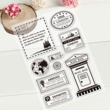 GLOBLELAND Postage and Stamps Clear Stamps Transparent Silicone Stamp Seal for Card Making Decoration and DIY Scrapbooking