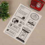 GLOBLELAND Postage and Stamps Clear Stamps Transparent Silicone Stamp Seal for Card Making Decoration and DIY Scrapbooking
