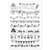 GLOBLELAND Lace Mushroom Cactus Flower Clear Stamps Transparent Silicone Stamp for Card Making Decoration and DIY Scrapbooking